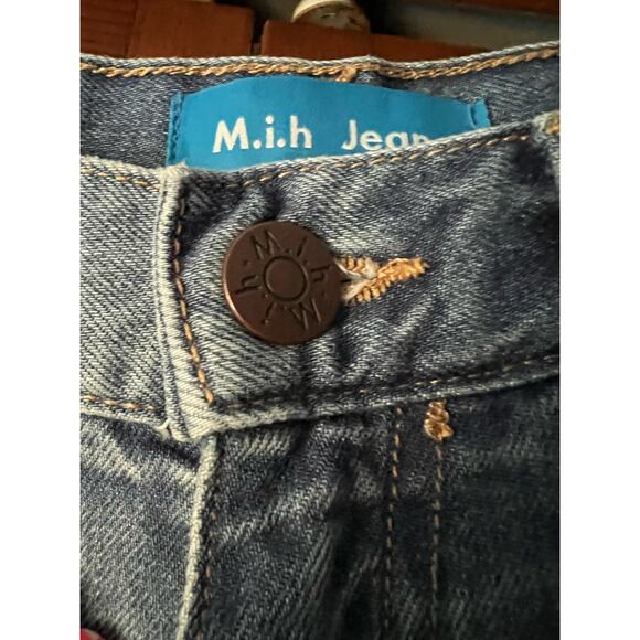 M.i.h Jeans Women's Mimi Jean High Rise Slim Fit Straight Jeans Blue Size 26 - Picture 6 of 12